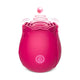 Pink rose-shaped clitoral suction stimulator with 10 modes.