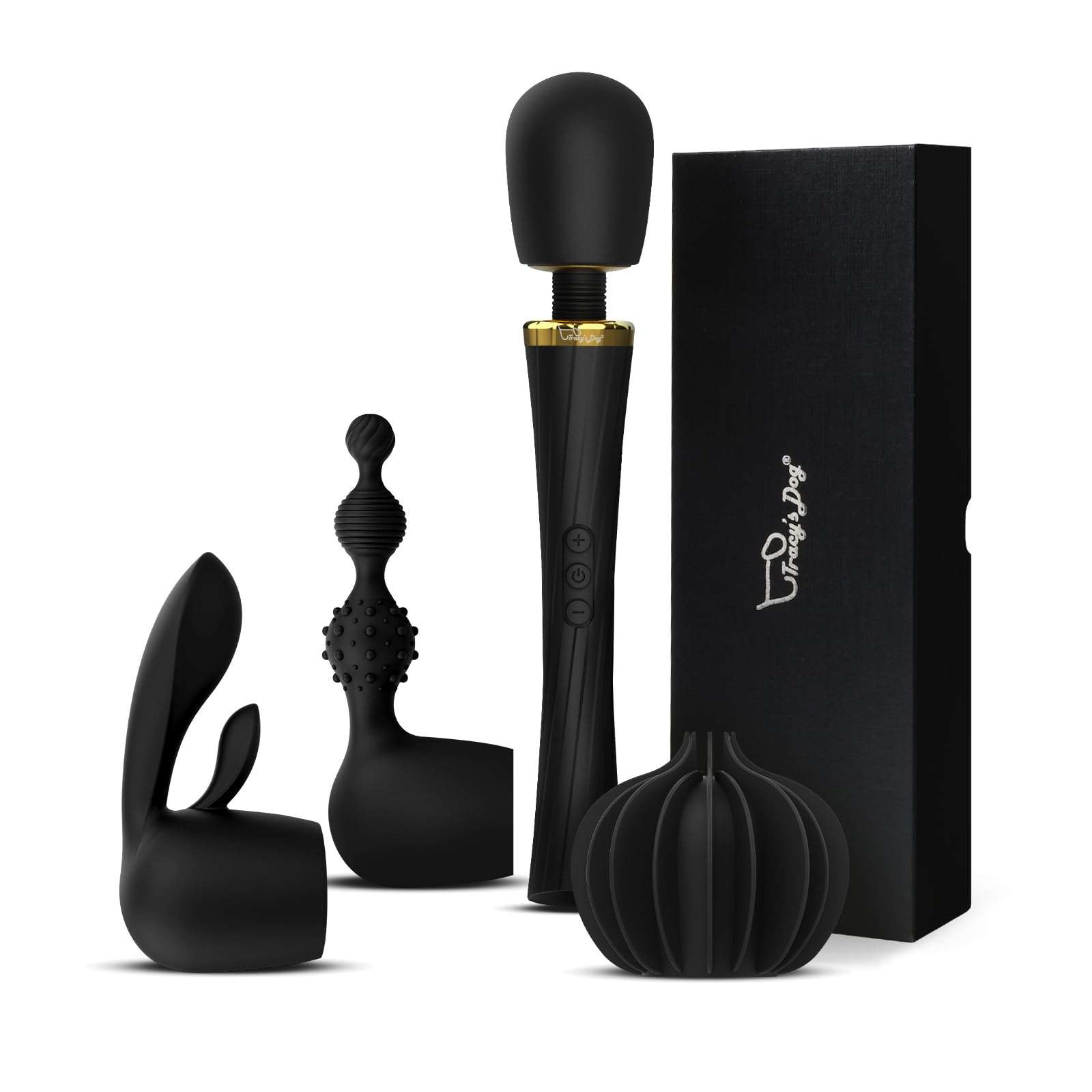 Tracy's Dog Wand Vibrator Kit with 3 Attachments for Versatile Stimulation