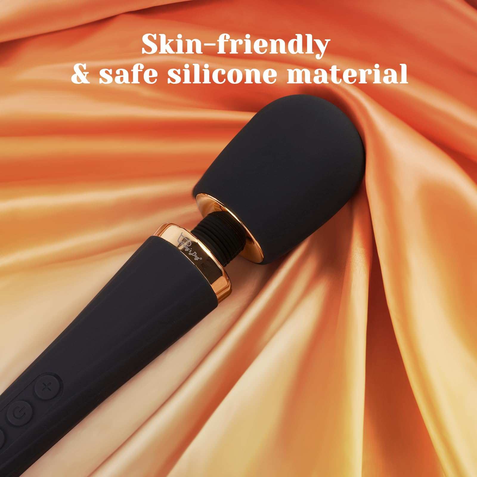 Tracy's Dog Wand Vibrator, skin-friendly silicone, cordless design, adult sex toy.