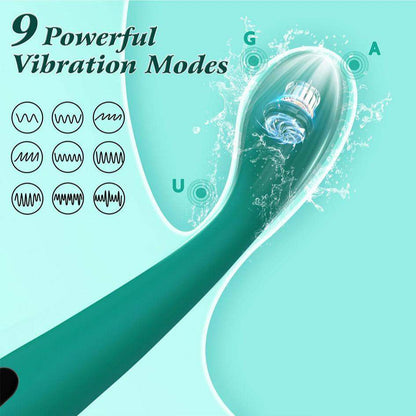 G Spot Vibrator with 9 powerful vibration modes and flexible design for clitoral stimulation and anal pleasure.