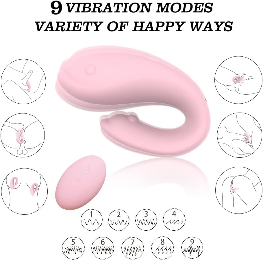 Remote controlled dolphin clitoral vibrator with 9 intensity modes and waterproof design.