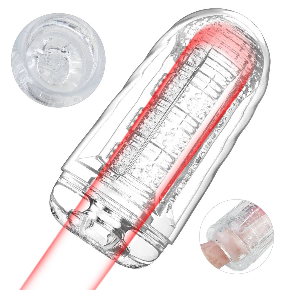Fleshlight Flight lucency penis enlargement pump with textured sleeve and ergonomic case.