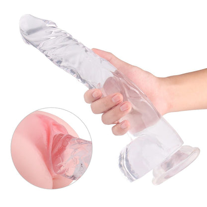 Lifelike Lover Classic Realistic Dildo with flexible shaft and suction base.