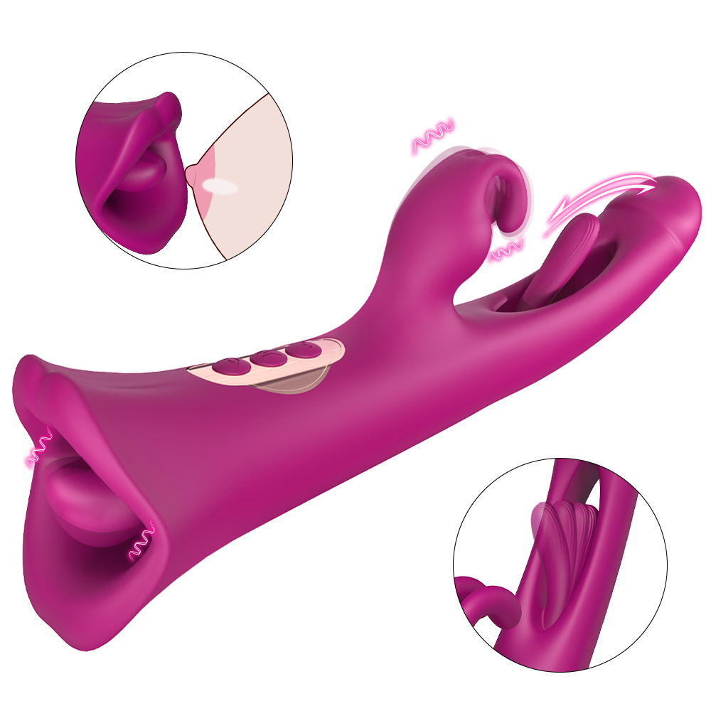 Suction Vibrating Dual Passion CG Wand with unique design and multifunctional features for intense stimulation.
