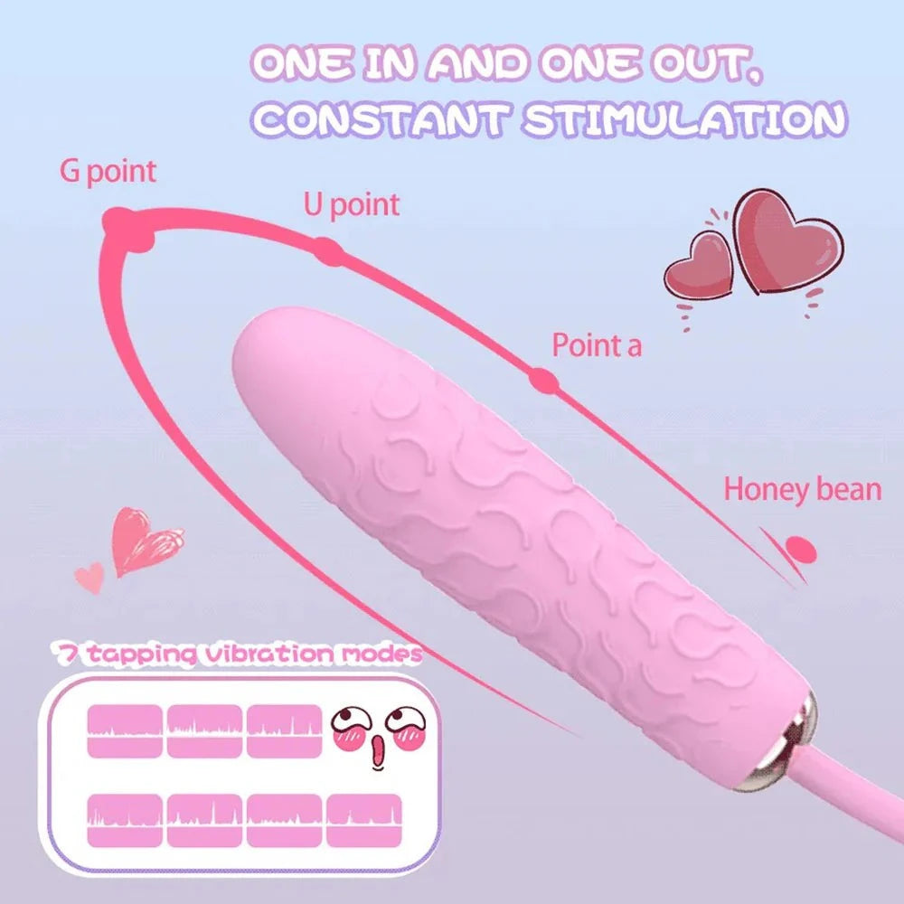 2-in-1 Peppy Pig clitoral suction and thrusting vibrator with multiple vibration modes and ergonomic design.