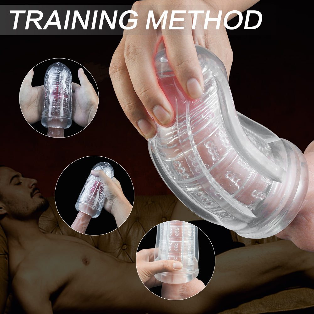 Fleshlight Flight lucency penis enlargement pump with textured sleeve and ergonomic case.