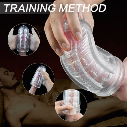 Fleshlight Flight lucency penis enlargement pump with textured sleeve and ergonomic case.