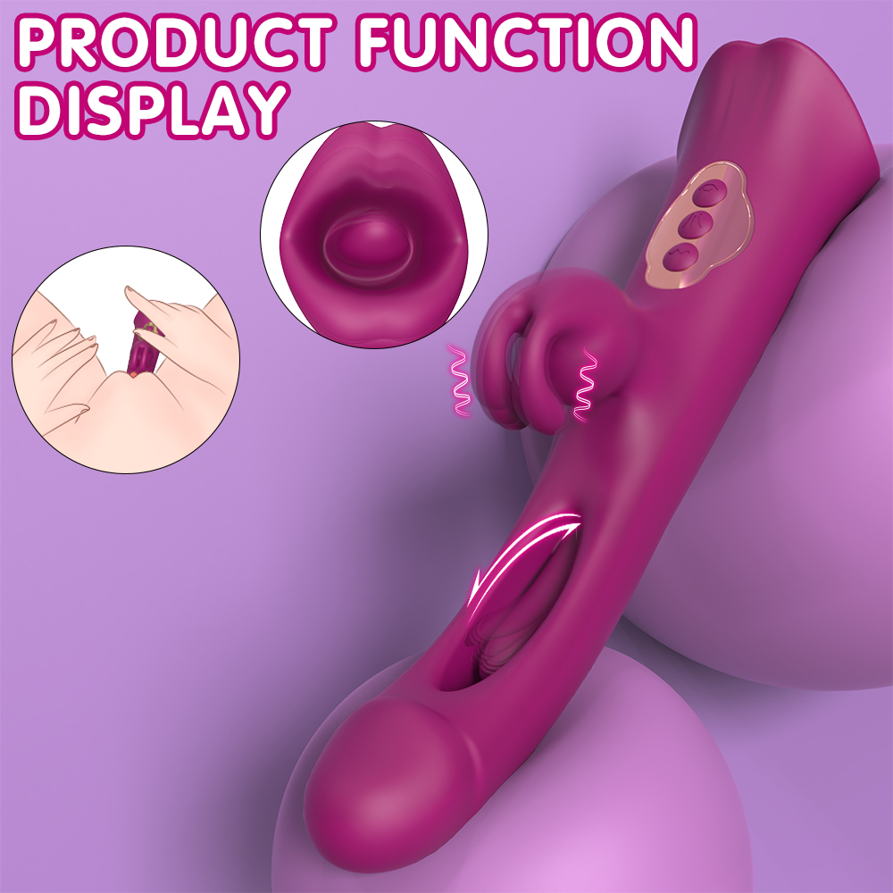 Suction Vibrating Dual Passion CG Wand with unique design and intense stimulation.