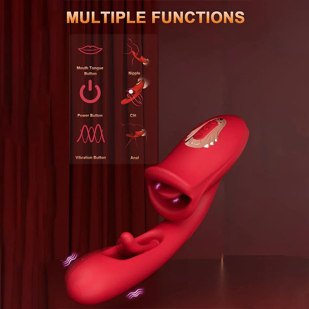 G-Spot vibrator with multiple functions for female pleasure.