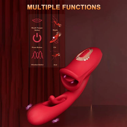 G-Spot vibrator with multiple functions for female pleasure.