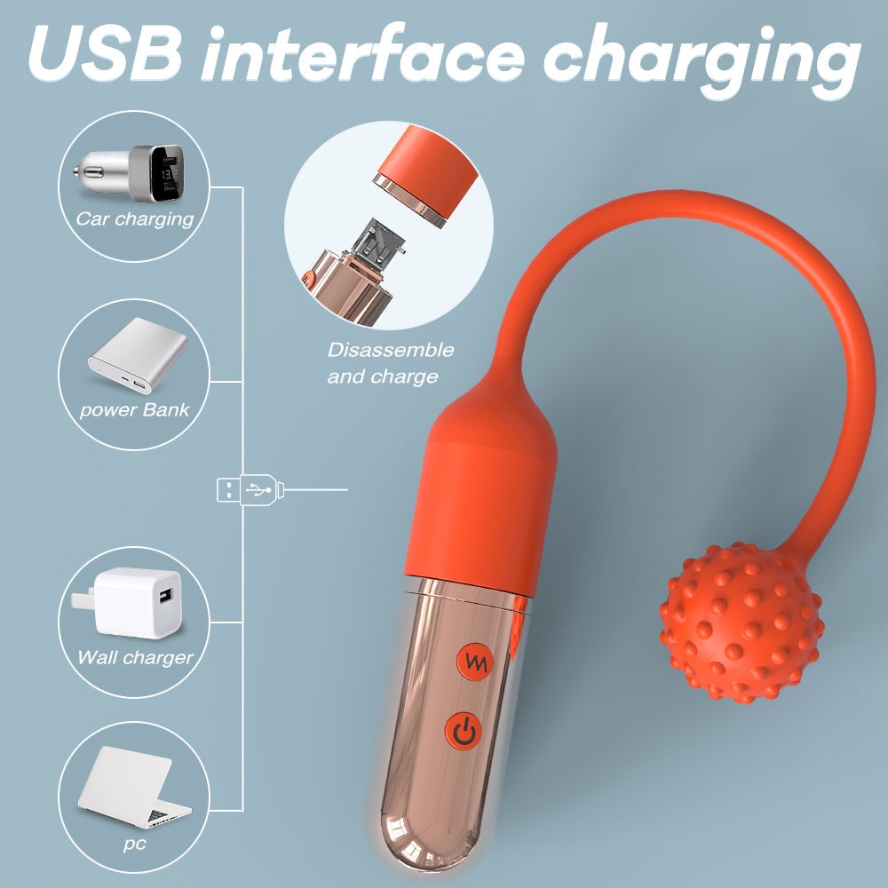 Mini Wireless Vibrating Wand with USB Charging and Accessories