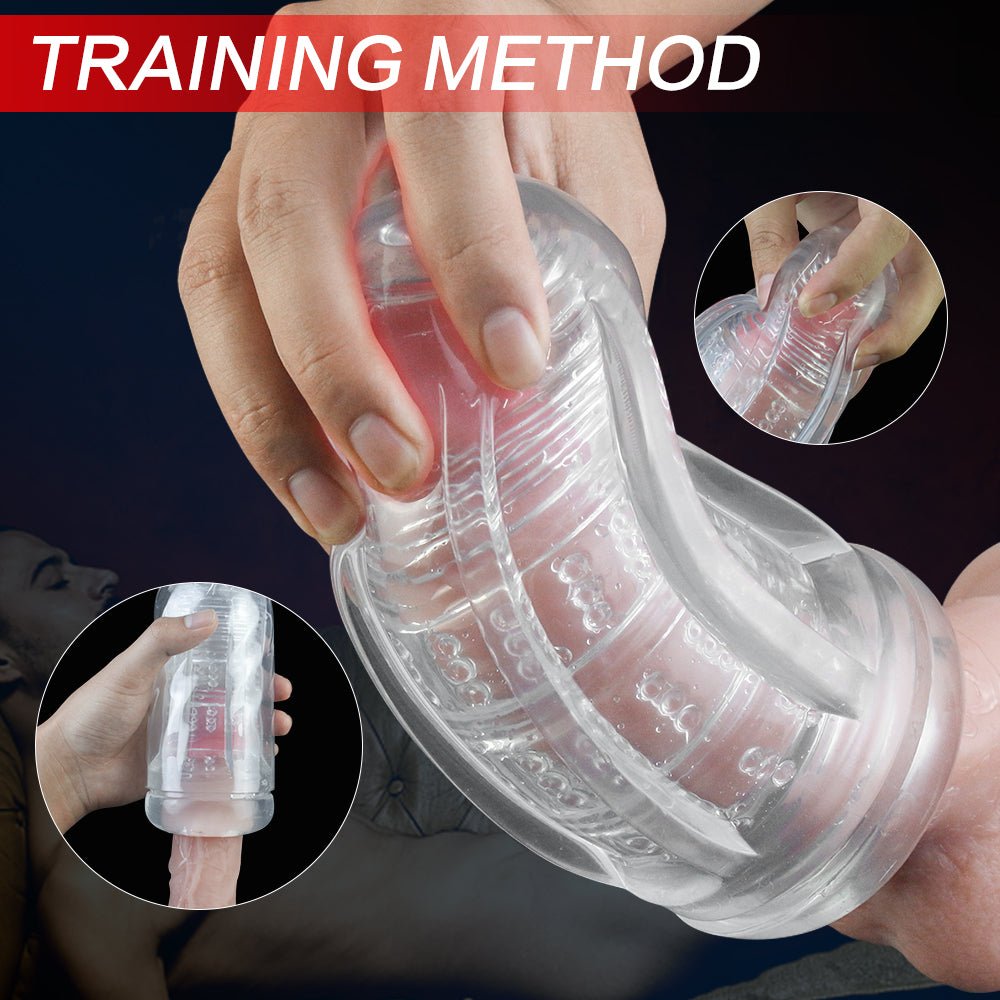 Fleshlight Flight lucency penis enlargement pump with textured sleeve and ergonomic case.
