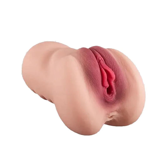 2 in 1 pocket cup toy for men with realistic channel texture.