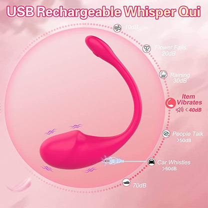 Tadpole APP vibrator with wireless remote control, USB rechargeable, soft silicone, waterproof design.