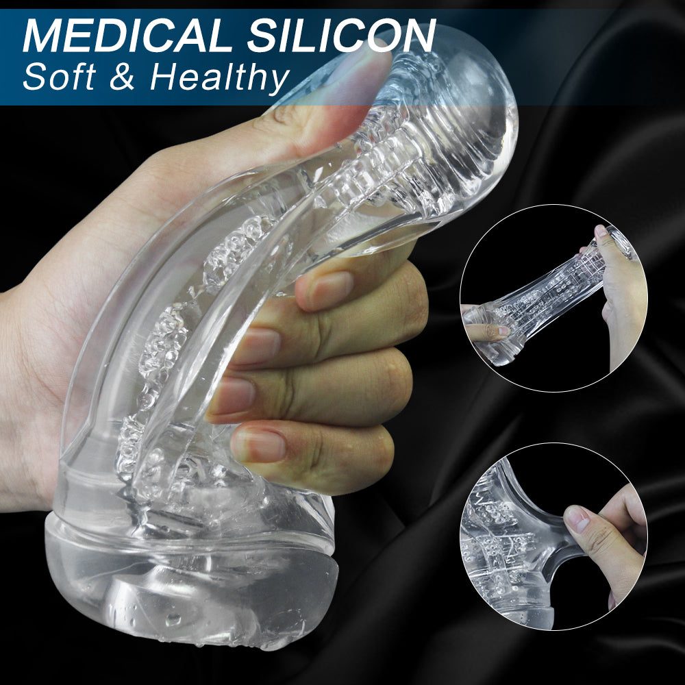 Fleshlight Flight lucency penis enlargement pump with textured sleeve in ergonomic design.
