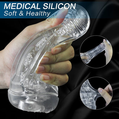 Fleshlight Flight lucency penis enlargement pump with textured sleeve in ergonomic design.