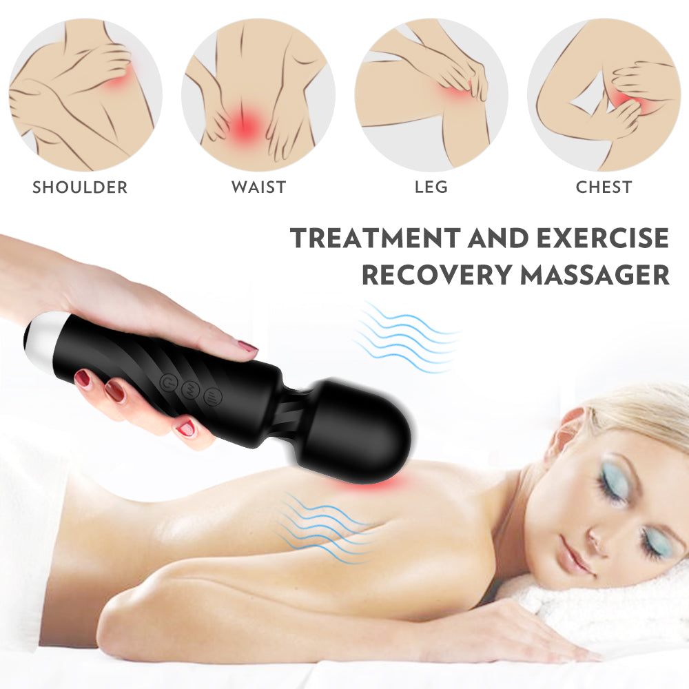 Magic Wand Rechargeable extra-powerful cordless vibrator with flexible neck and smooth head for enhanced pleasure.
