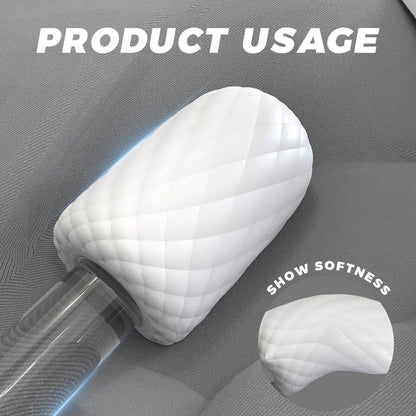 Smart heating aircraft cup with soft material and sleek design.