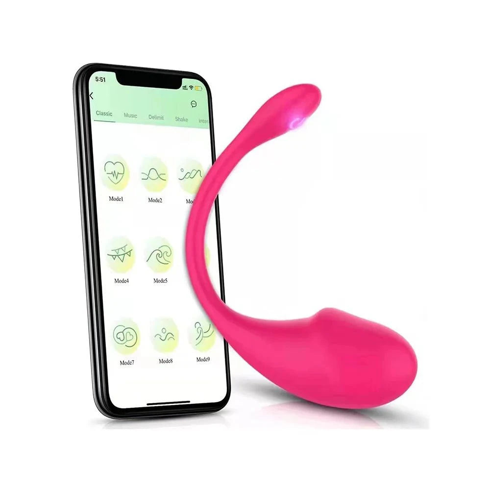 Tadpole APP vibrator with wireless control and customizable vibration modes.