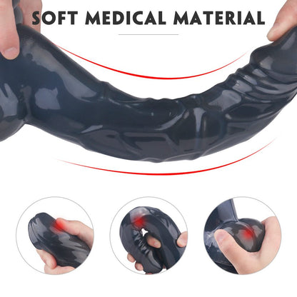 Lifelike Lover Classic Realistic 10-inch dildo with flexible shaft and veiny texture.