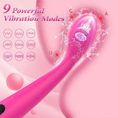 Sex toys G spot vibrator with 9 powerful vibration modes, flexible head, and magnetic rechargeable feature.