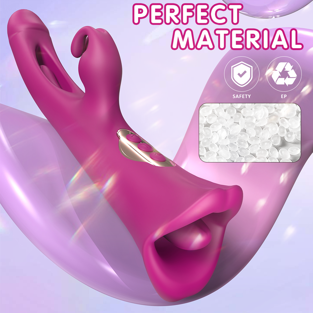 Suction Vibrating Dual Passion CG Wand with unique lip-shaped design and powerful motor.