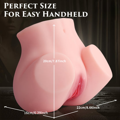 Realistic 3D Textured Sucking Vibrating Male Masturbator with Rechargeable Battery