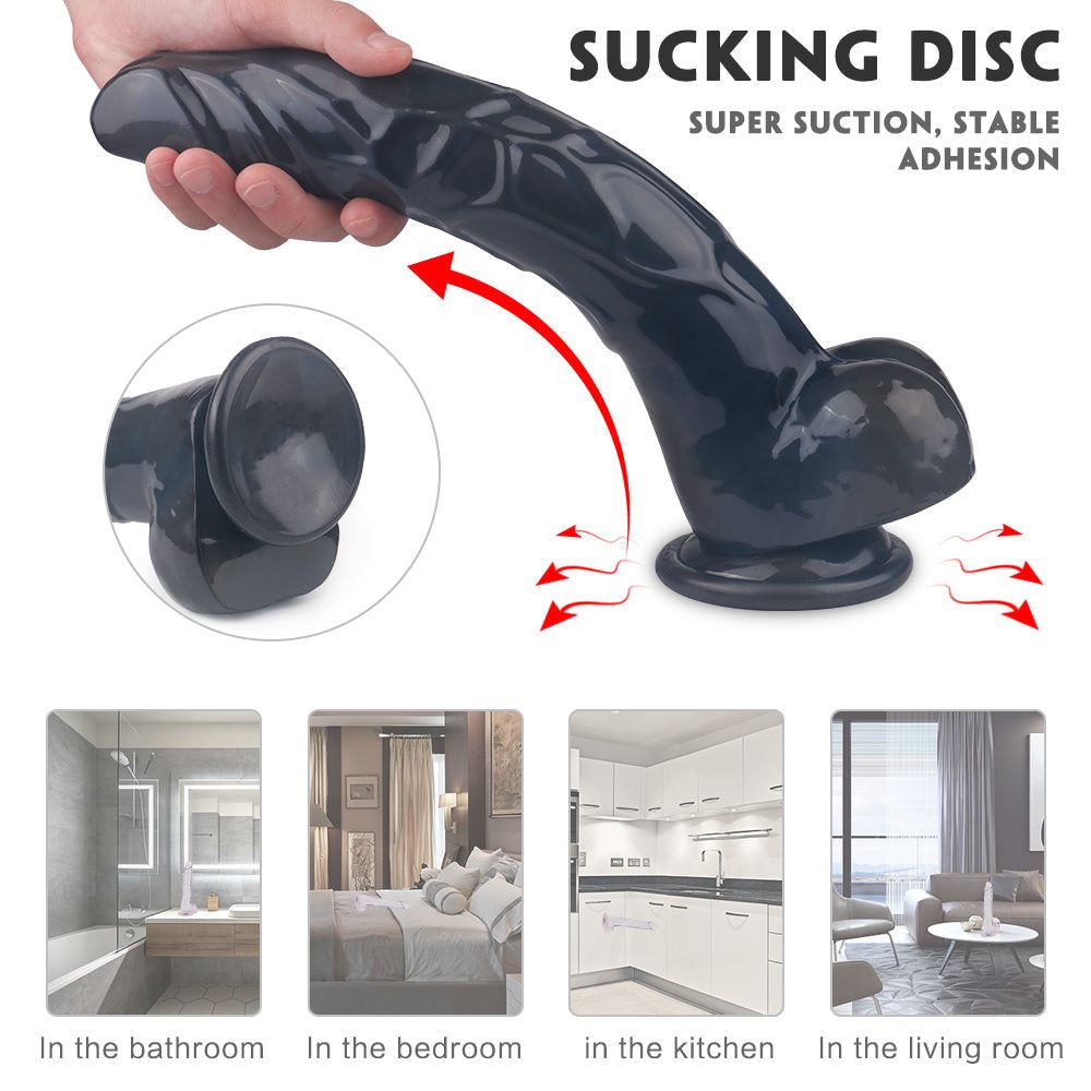 Lifelike Lover Classic Realistic Dildo with suction base and flexible shaft for versatile play.