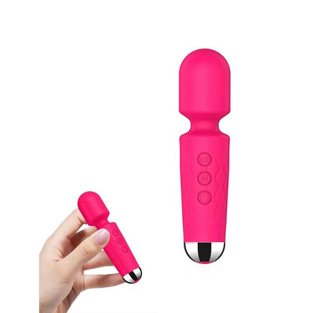 Portable Knight clitoral vibrator with 20 modes, compact design, and waterproof silicone for intense pleasure.