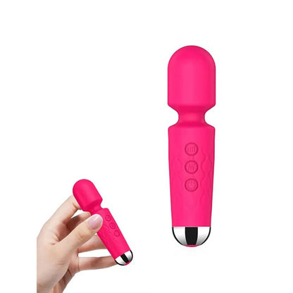 Portable Knight clitoral vibrator with 20 modes, compact design, and waterproof silicone for intense pleasure.