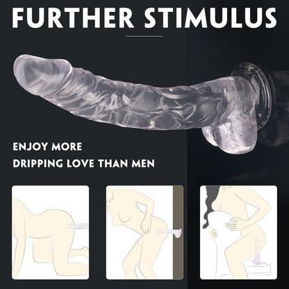 Lifelike Lover Classic Realistic Dildo with flexible shaft and suction base.