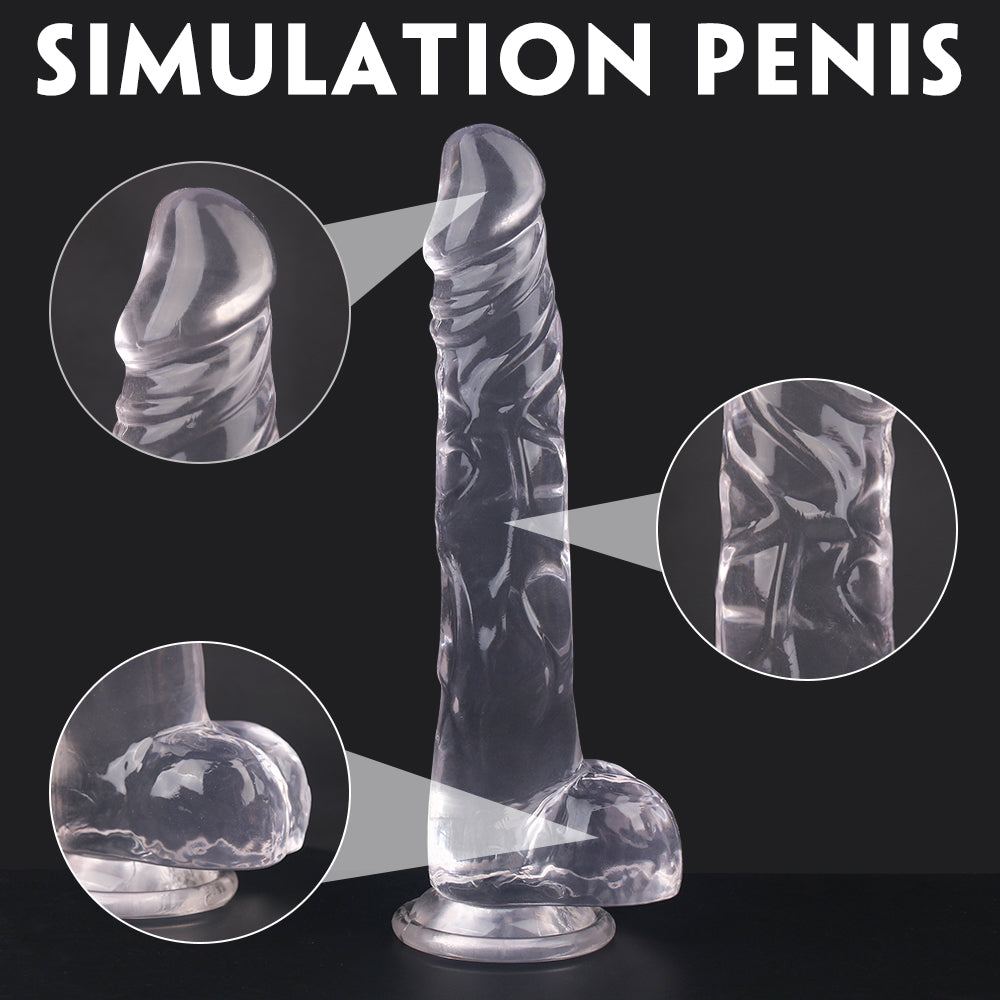 Lifelike Lover Classic realistic 10-inch dildo with flexible shaft and suction cup base.