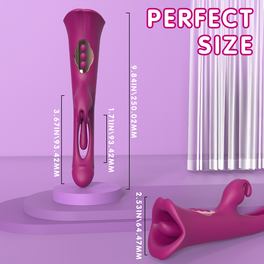 Suction Vibrating Dual Passion Wand with unique design and intense stimulation.