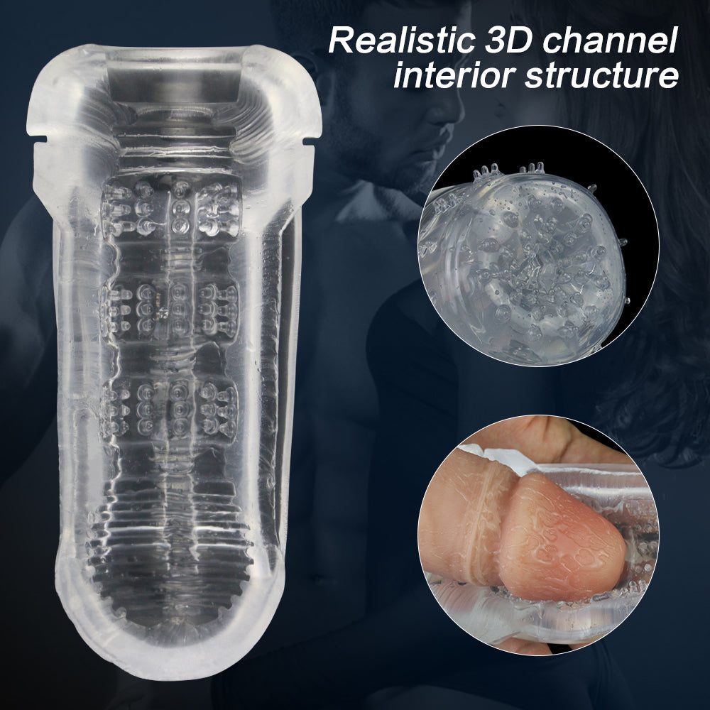 Fleshlight Flight lucency penis enlargement pump with ergonomic case and textured sleeve.