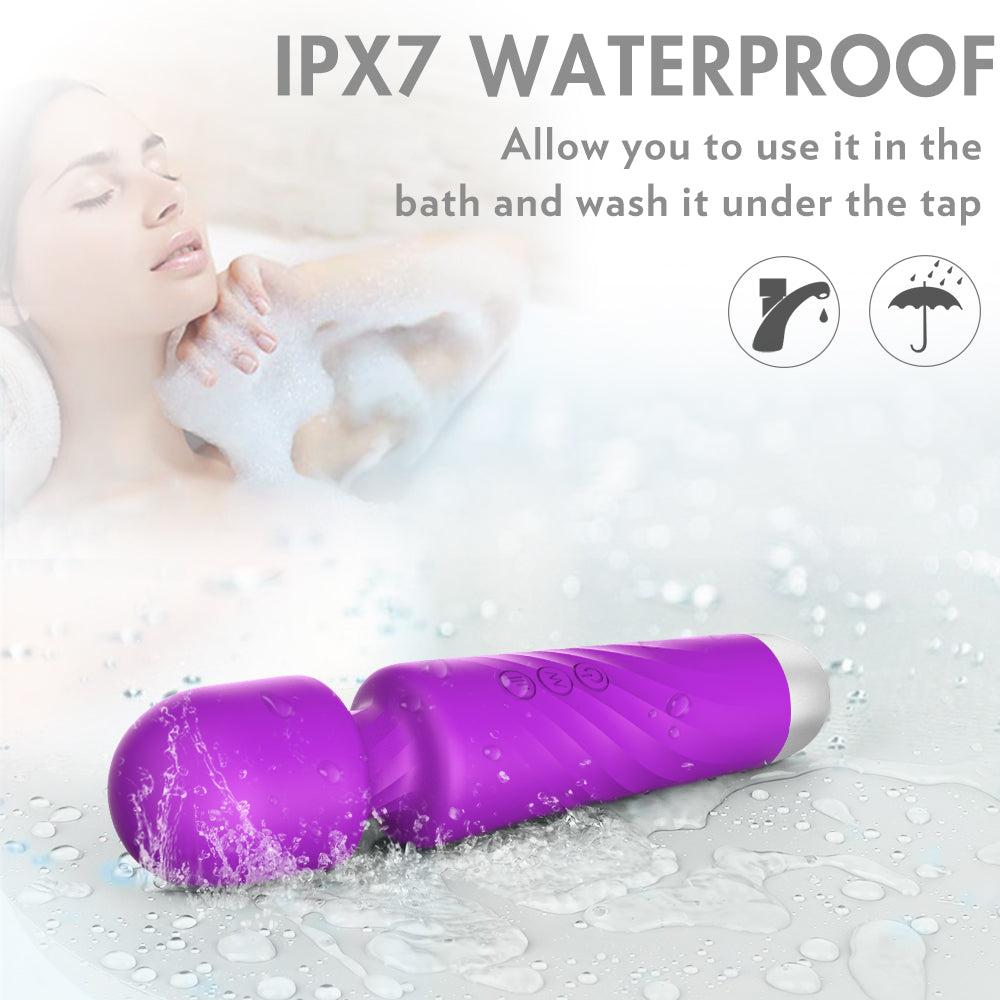 Magic Wand Rechargeable waterproof cordless vibrator with flexible neck and powerful vibration patterns.