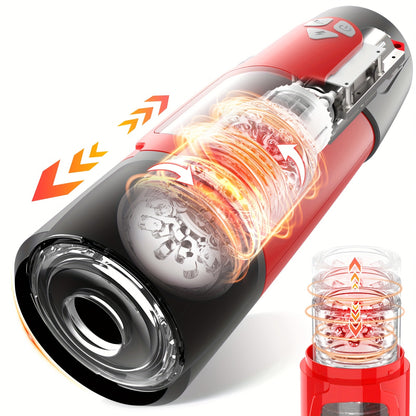 Automatic Male Masturbator with 3 Insertion & 7 Rotation Modes Hands-Free