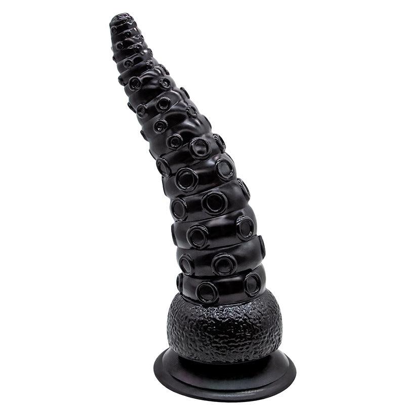 Octopus tentacle dildo anal plug with realistic design and suction cup.