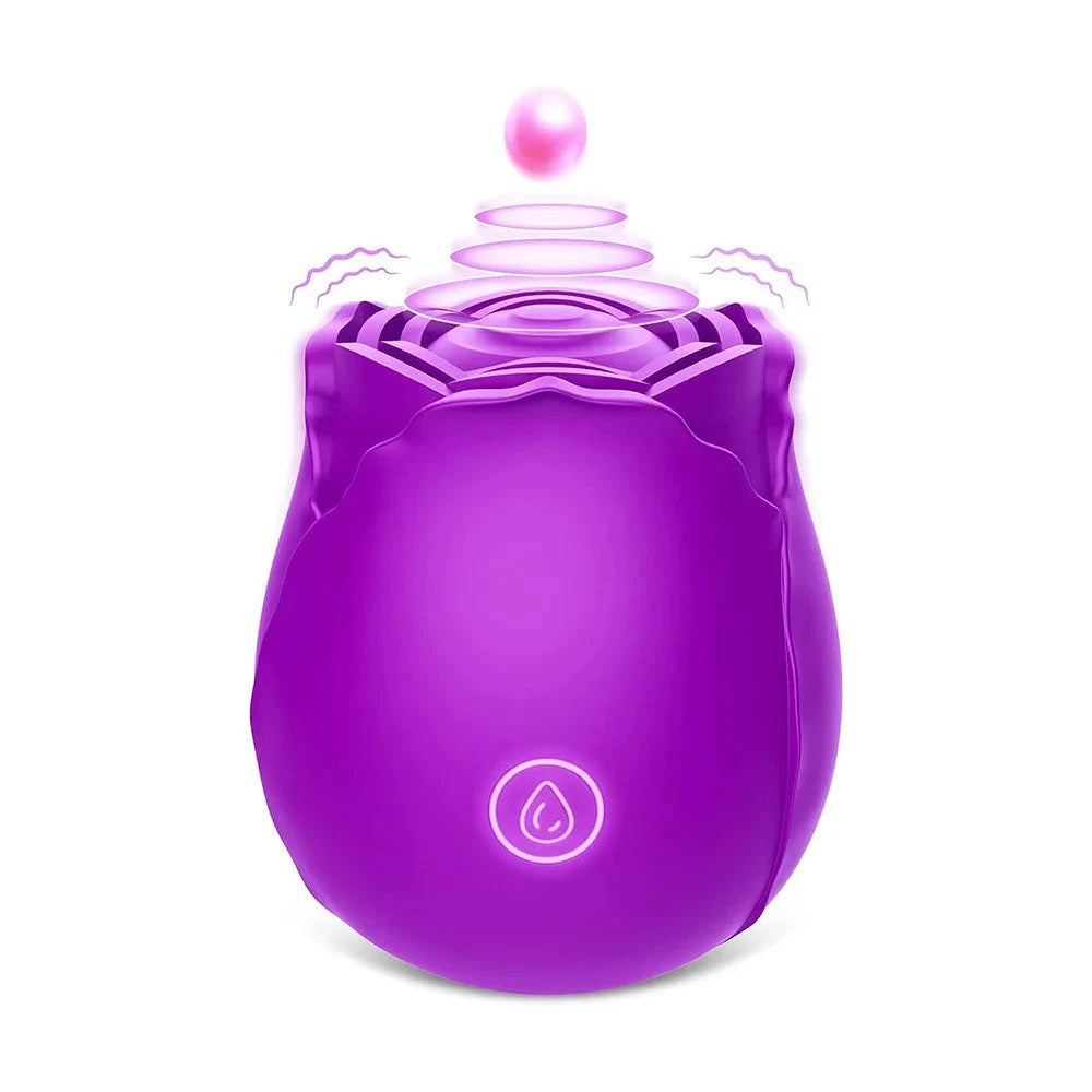 Purple Rose Clitoral Suction Stimulator with Pleasure Air Technology and 10 suction modes.