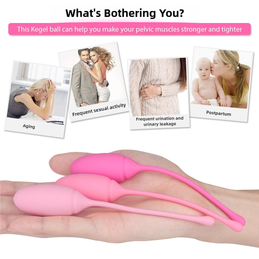 Rose Medical Grade Vaginal Tightening Kegel Exercise Balls for pelvic muscle strengthening and postpartum recovery.