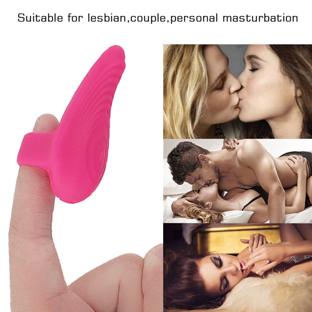 Seductive finger vibrator with G-spot stimulation and pleasure wand.