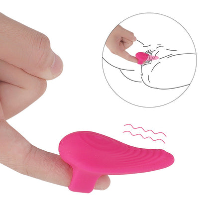 Finger vibrator with G-spot stimulation, pleasure wand, and teasing finger sleeve.