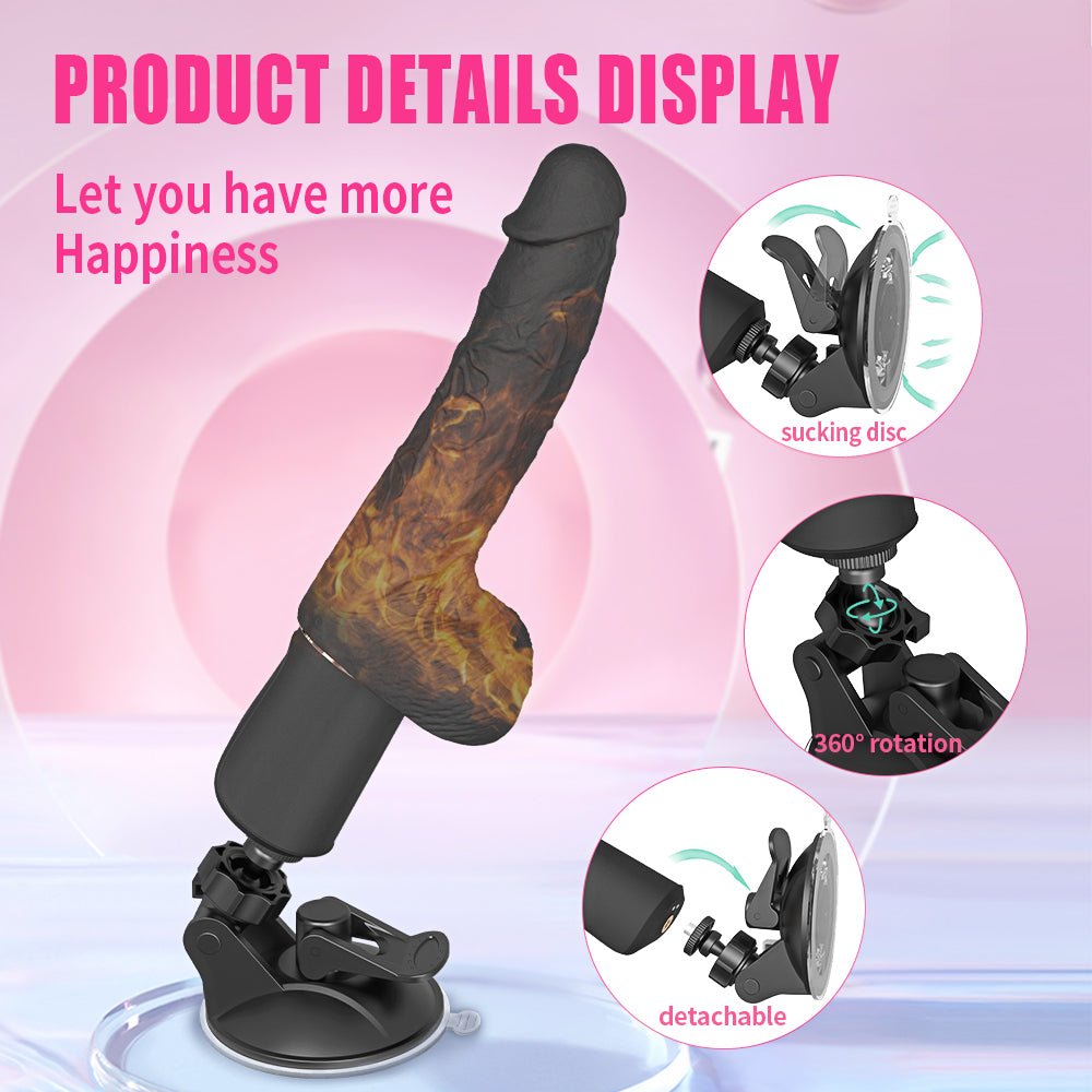 Lifelike Lover Classic Realistic Dildo Vibrator with Suction Cup and Remote Control
