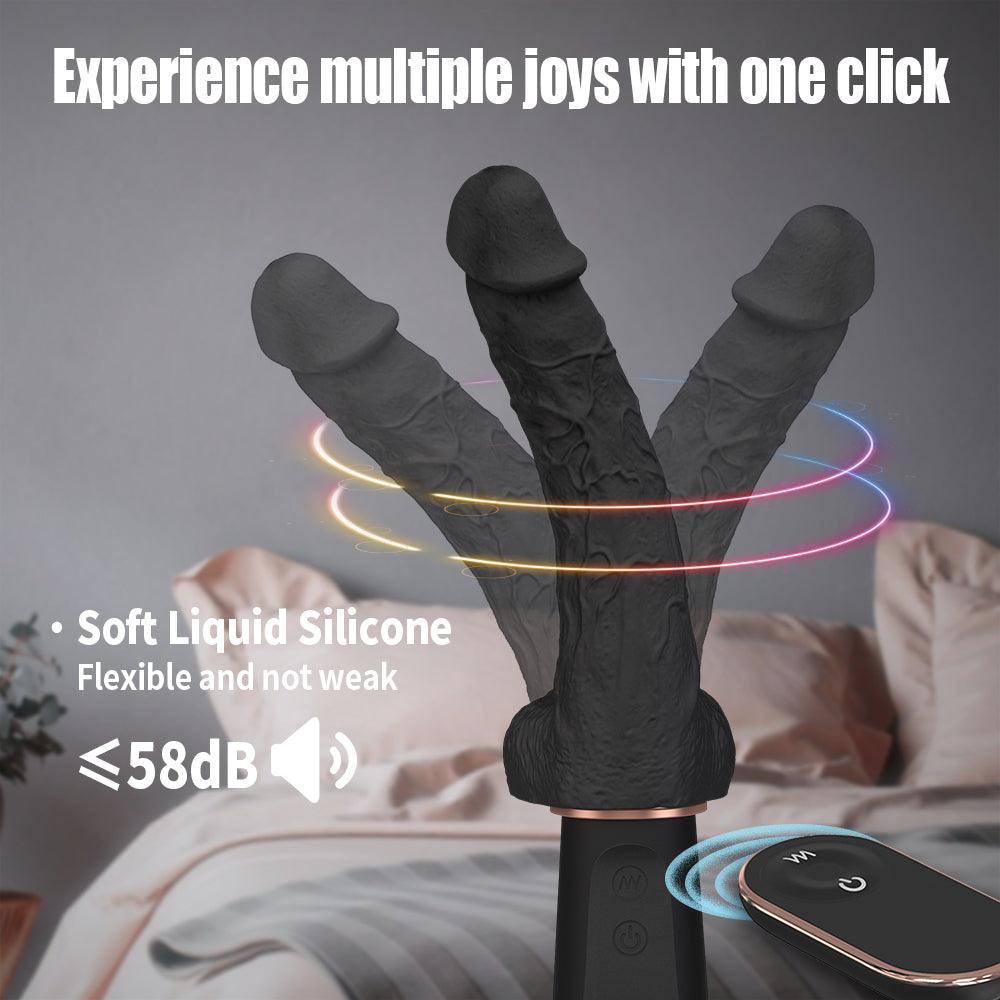 Lifelike Lover Classic realistic dildo vibrator with high-frequency vibrations, soft liquid silicone, and remote control.