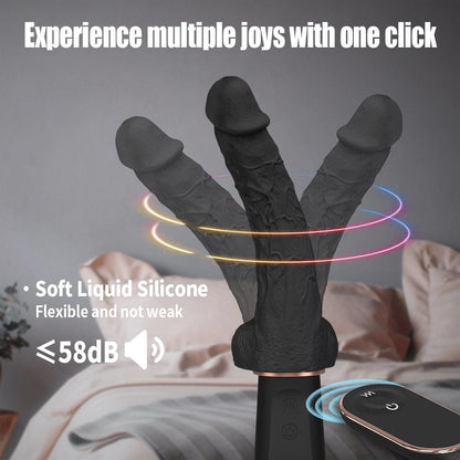 Lifelike Lover Classic realistic dildo vibrator with high-frequency vibrations, soft liquid silicone, and remote control.