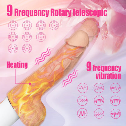 Lifelike Lover Classic realistic dildo vibrator with high-frequency vibrations, skin-like feel, and suction cup.
