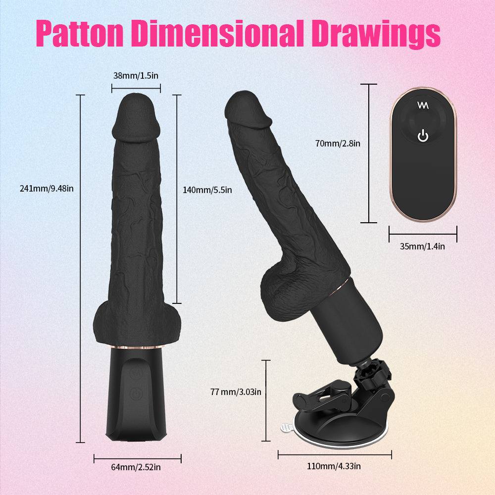 Lifelike Lover Classic realistic dildo vibrator with high-frequency vibrations and remote control.