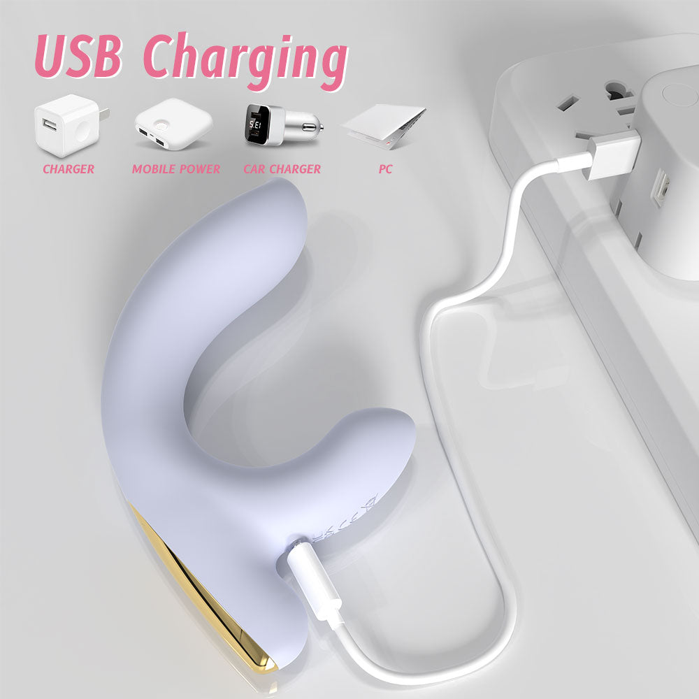 USB charging G-Spot vibrator, realistic dildo, waterproof adult sex toy.