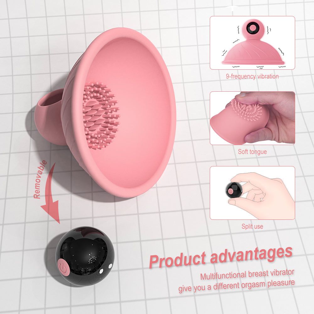 Sunny Baby Nipple Toy with bristle design, featuring 9 vibration modes and detachable love egg for versatile stimulation.
