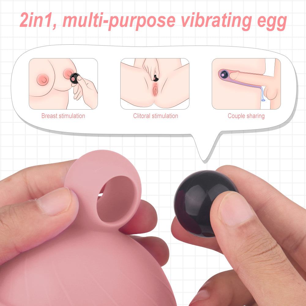 2-in-1 Sunny Baby Nipple Toy with vibrating egg for versatile stimulation.