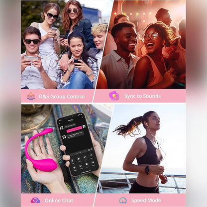 Vibrateur APP Grenouille Télécommande Sans Fil Œuf Vibrant